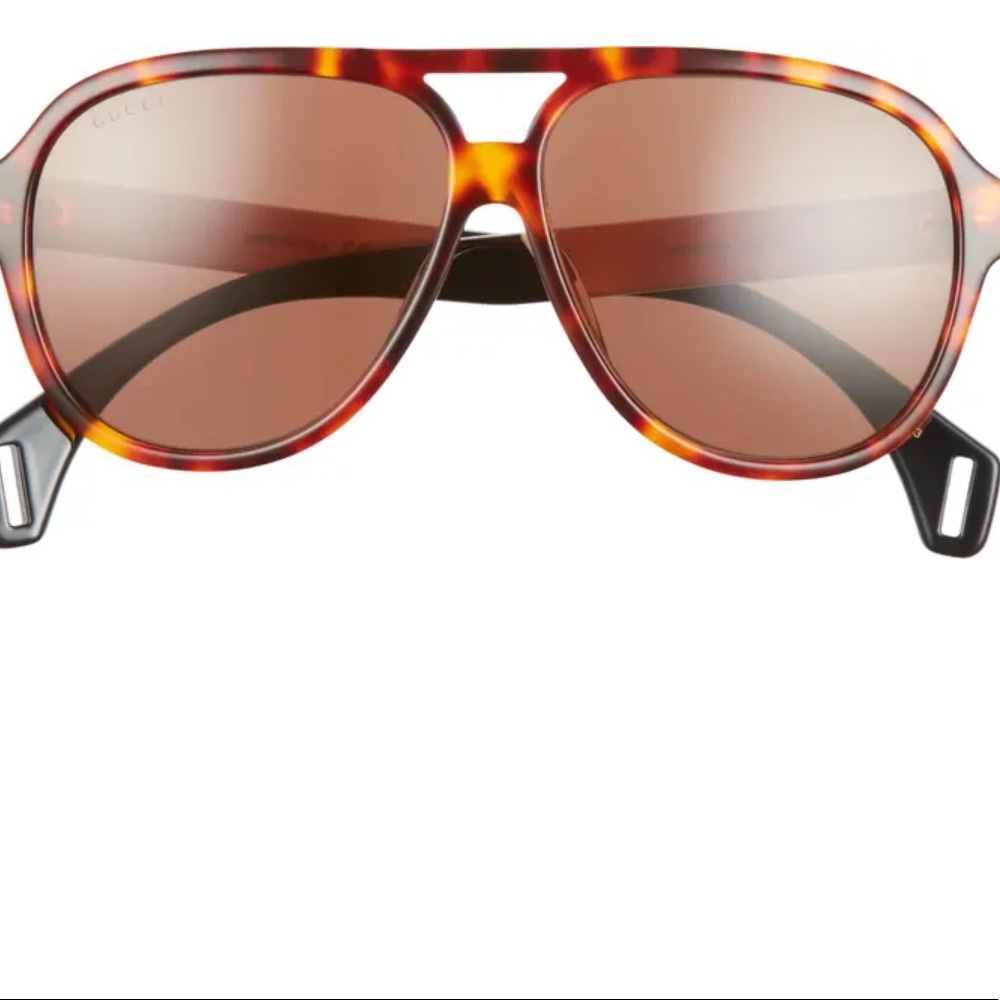 Gucci 59mm aviator glasses